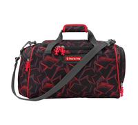 Step by Step Sporttasche Ninja Yuma, schwarz-rot, mit Nasswäschefach, Abnehmbarer Tragegurt, Verstellbarer Schultergurt, für die 1. bis 4. Klasse, 13L