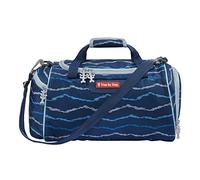 Step by Step Sporttasche „Soccer Lars“, mit Nasswäschefach, Abnehmbarer Tragegurt, Verstellbarer Schultergurt, ab der 1. Klasse, 13L, blau-grau