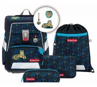 Step by Step Tiger Night Kimba Space Shine Schulrucksack-Set 5-tlg. 1250g Blau