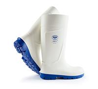 Steplite Easygrip S4 Sicherheitsstiefel für Herren und Damen mit Stahlkappe, rutschfeste Arbeitsstiefel beständig gegen chemische Reinigungsmittel, Lebensmittelindustrie, isolierend, weiß, EU 44