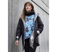 Stepp-Kurzmantel mit Kapuze wattiert