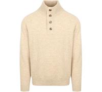 Steppin' Out Mocker Pullover Lammwolle Ecru - Größe M Beige M