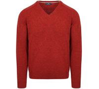 Steppin' Out Pullover V-Ausschnitt Lammwolle Rot - Größe 3XL Rot 3XL