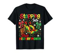 Stepping into Black History Month High Heels Mädchen Damen T-Shirt