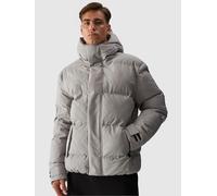 Steppjacke 4F, Herren, Gr. L, grau, Steppware, Obermaterial: 100% Polyester. Futter: 100% Polyester. Wattierung: 100% Polyester, unifarben, eingesetzt,weit eingefasste Kante mit Klettverschlüssen, Jac