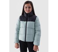 Steppjacke 4F, Mädchen, Gr. 158, grün (mint), Web, Obermaterial: 100% Polyamid. Futter: 100% Polyester. Wattierung: 100% Polyester, colorblocking, Jacken Steppjacke (86049260-158) mint