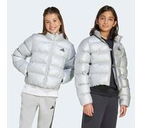 Steppjacke ADIDAS SPORTSWEAR "J SD GLAM JKT", Jungen, Gr. 164, silber (silber metallic, schwarz reflective), Obermaterial: 100% Polyester. Wattierung: 100% Polyester, Jacken Steppjacke (14630368-164)