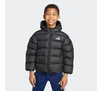 Steppjacke ADIDAS SPORTSWEAR "KUNSTDAUNEN KINDER", Jungen, Gr. 128, schwarz (schwarz, schwarz, schwarz), Obermaterial: 100% Polyester. Wattierung: 100% Polyester, Jacken Steppjacke (31973464-128) schw