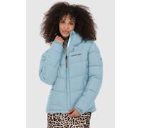 Steppjacke ALIFE & KICKIN "JUANAAK A", Damen, Gr. S (36), blau (ice), Steppware, Obermaterial: 100% Polyester, kontrastfarbene Details, unifarben, tailliert taillenlang, Jacken Steppjacke, Pufferjacke