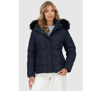 Steppjacke ALIFE & KICKIN "SunndustAK A", Damen, Gr. S (36), blau (marine), Steppware, Obermaterial: 100% Polyester, unifarben, tailliert, Jacken Steppjacke, hochwertige Winterjacke mit abnehmbarem Fe