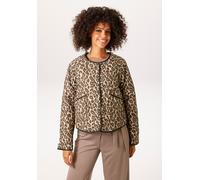 Steppjacke ANISTON CASUAL, Damen, Gr. 42, beige, oliv, braun, taupe, schwarz, Steppware, Obermaterial: 100% Polyester. Futter: 100% Polyester, bedruckt, gemustert, lässig geschnitten hüftlang, Rundhal