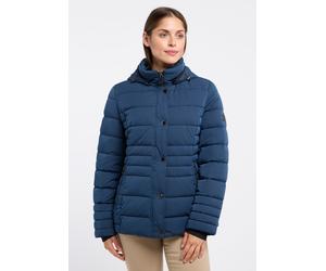 Steppjacke BARBARA LEBEK, Damen, Gr. 36, blau (denim), Steppware, Obermaterial: 50% Polyamid, 50% Polyester. Futter: 100% Polyamid, unifarben, regular fit Po-bedeckend, ohne Ausschnitt, Bündchen, Jack