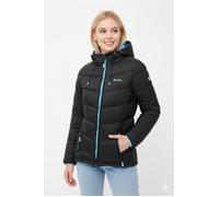 Steppjacke BENCH. "JIYRA", Damen, Gr. 46, schwarz, Steppware, Obermaterial: 100% Nylon. Futter: 100% Polyester, unifarben mit Farbeinsatz, hüftlang, ohne Ausschnitt, Jacken Steppjacke, leichte, tailli