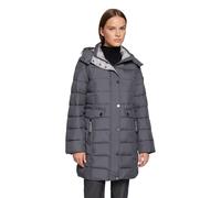 Steppjacke BETTY BARCLAY "Damen mit abnehmbarer Kapuze", Damen, Gr. 46, grau (dunkelgrau), Obermaterial: 100% Polyester; Besatz: 100% Polyester; Futter: 100% Polyester; Füllung: 100% Polyester, tailli