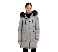 Steppjacke BETTY BARCLAY "Damen Steppjacke mit Kapuze", Damen, Gr. 40, silbergrau, Obermaterial: 100% Polyamid. Futter: 100% Polyamid. Ärmelfutter: 100% Polyester., lässig geschnitten, Jacken (3224762