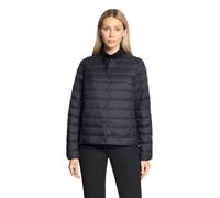 Steppjacke BETTY BARCLAY "Damen mit Rundhalsausschnitt", Damen, Gr. 38, dunkelblau, Obermaterial: 100% Polyester; Füllung: 90% Daunen, 10% Federn, figurumspielend, Rundhals, Jacken Steppjacke (6312081