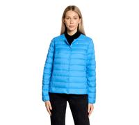 Steppjacke BETTY BARCLAY "Damen mit Rundhalsausschnitt", Damen, Gr. 44, campanula, Obermaterial: 100% Polyester; Füllung: 90% Daunen, 10% Federn, figurumspielend, Rundhals, Jacken Steppjacke (10039506