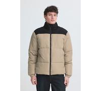 Steppjacke BLEND "BHELWIN COLORBLOCK JKT.", Herren, Gr. M, beige (crockery), Web, Obermaterial: 100% Polyester, unifarben mit Farbeinsatz, regular fit normal, elastischer Bund, Jacken Steppjacke, Kuns