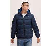 Steppjacke BLEND "BHOuterwear", Herren, Gr. S, blau (marineblaus), 100% Nylon, Strukturmuster, regular fit normal, ohne Ausschnitt, eingesetzt Rippbündchen, Jacken Steppjacke, Stilvolle Winter-Steppja