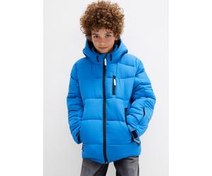 Steppjacke BONPRIX, Jungen, Gr. 140/146, blau, Steppware, Obermaterial: 100% Polyester. Kapuzenfutter: 100% Polyester. Ärmelfutter: 100% Polyester, unifarben, normal hüftbedeckend, Rundhals, Jacken St
