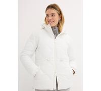 Steppjacke BONPRIX "Steppjacke", Damen, Gr. 38, weiß (wollweiß), Web, Obermaterial: 100% Polyester. Futter: 100% Polyester. Ärmelfutter: 100% Polyester, unifarben, bequem Po-bedeckend, mit Gummizug, J