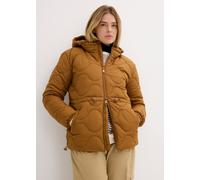 Steppjacke BONPRIX "Steppjacke", Damen, Gr. 48, braun (cognac braun), Web, Obermaterial: 100% Polyester. Futter: 100% Polyester. Ärmelfutter: 100% Polyester, unifarben, bequem Po-bedeckend, mit Gummiz