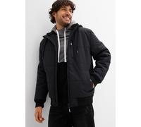 Steppjacke BONPRIX "Winter-Steppjacke in Blousonform mit Kapuze", Damen, Gr. 66, schwarz, Steppware, Obermaterial: 100% Polyester. Futter: 100% Polyester. Wattierung: 100% Polyester, unifarben, regula