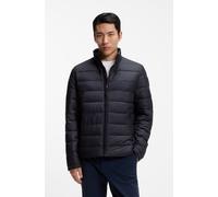 Steppjacke BOSS "Cenitos Premium Menswear", Herren, Gr. 56, dunkelblau 404, Web, Obermaterial: 100% Polyester, unifarben, regular fit normal, 2-Knopf-Manschette verstellbar, Jacken Steppjacke, mit Ste