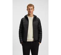 Steppjacke BOSS GREEN "OW Urbanex JT HD", Herren, Gr. 3XL, schwarz (schwarz001), Web, Obermaterial: 100% Polyester, unifarben, regular fit normal, hoch geschlossener Ausschnitt, elastischer Bund, Jack