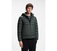 Steppjacke BOSS ORANGE "Odenni", Herren, Gr. 56, open grün377, Web, Obermaterial: 100% Polyamid, unifarben, regular fit normal, elastischer Bund, Jacken Steppjacke, mit Stehkragen, wasserabweisend (66