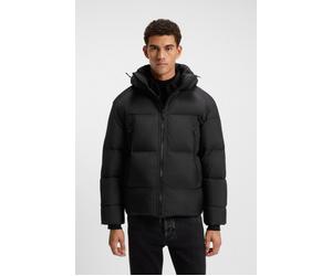 Steppjacke BOSS ORANGE "Orbok", Herren, Gr. 56, schwarz001, Web, Obermaterial: 100% Polyamid, unifarben, oversize normal, hoch geschlossener Ausschnitt, Bündchen, Jacken Steppjacke, Stehkragen, Oversi