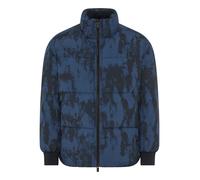 Steppjacke BOSS ORANGE "Oshin", Herren, Gr. 56, blau (dunkelblau404), Web, Obermaterial: 85% Polyamid, 15% Polyester, unifarben, Rippbündchen, Jacken Steppjacke, Stehkragen, Rippbündchen (35780127-56)