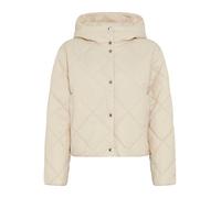 Steppjacke BOSS ORANGE "Pikona Premium Damenmode", Damen, Gr. 38, beige (open beige 288), Web, Obermaterial: 100% Polyamid, unifarben, regular fit hüftlang, Jacken Steppjacke, mit Kapuze, Regular Fit