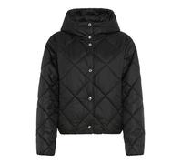 Steppjacke BOSS ORANGE "Pikona Premium Damenmode", Damen, Gr. 40, schwarz (schwarz 001), Web, Obermaterial: 100% Polyamid, unifarben, regular fit hüftlang, Jacken Steppjacke, mit Kapuze, Regular Fit (