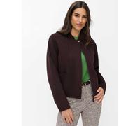 Steppjacke BRAX "Style HAZEL", Damen, Gr. 38, dunkelbraun, Web, 48% Wolle, 47% Polyester, 5% Sonstige Fasern, Jacken Steppjacke (92749245-38) dunkelbraun