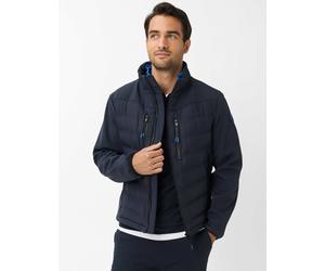Steppjacke BRAX "Style TREVOR", Herren, Gr. S, navy, Web, 94% Polyester, 6% Elasthan, Jacken Steppjacke (64932939-S) navy