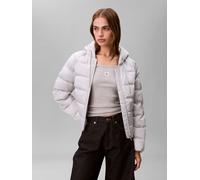 Steppjacke CALVIN KLEIN JEANS, Damen, Gr. L (42), quiet gray, Web, Obermaterial: 60% Polyester, 40% Polyamid, unifarben, regular fit taillenbedeckt, Rundhals, eingesetzt gerader Abschluss, Jacken Step