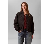 Steppjacke CALVIN KLEIN JEANS, Damen, Gr. L (42), schwarz, Web, Obermaterial: 100% Polyamid, unifarben, regular fit normal, Rundhals, eingesetzt Rippbündchen, Jacken Steppjacke, Regular fit mit Rundha