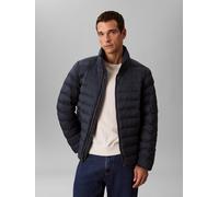 Steppjacke CALVIN KLEIN JEANS "LS NYLN MD WT HDD F", Herren, Gr. L, schwarz (ink), Web, Obermaterial: 100% Polyamid, unifarben, regular fit hüftlang, Rundhals, eingesetzt gerader Abschluss, Jacken, Re