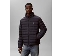 Calvin Klein Herren Steppjacke Nylon Puffer mit abnehmbarer Kapuze, Blau (Dark Sapphire), XL