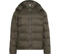 Steppmantel CALVIN KLEIN JEANS "LS NYLN ZP OFF HD DW", Herren, Gr. XXL, grün (oliv), Web, Obermaterial: 100% Polyamid, casual, regular fit normal, Rundhals, Langarm eingesetzt gerader Abschluss, Mänte