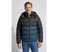 Steppjacke CALVIN KLEIN JEANS "LS NYLON COLOR BOCK PUFFER JKT", Herren, Gr. S, schwarz, Web, Obermaterial: 100% Polyamid, unifarben, regular fit normal, Rundhals, eingesetzt gerader Abschluss, Jacken