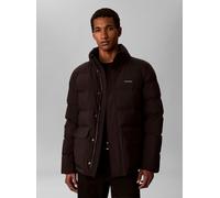 Steppjacke CALVIN KLEIN JEANS "MATTE DOWN PUFFER", Herren, Gr. M, schwarz, Web, Obermaterial: 100% Polyester. Futter: 100% Polyester. Füllung: 80% Daunen, 20% Federn. Kapuzenfutter: 100% Polyester, un