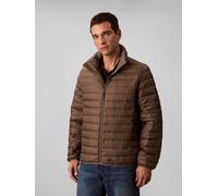 Steppjacke CALVIN KLEIN "LS LT WT NYLN CHNNLD", Herren, Gr. XXL, braun (morel), Web, Obermaterial: 100% Polyamid, regular fit normal, Rundhals, eingesetzt gerader Abschluss, Jacken Steppjacke, Mit Run