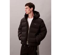 Steppjacke CALVIN KLEIN "LS QUILTED BONDED CHANNEL HD PUF", Herren, Gr. L, schwarz, Web, Obermaterial: 100% Polyester, unifarben, regular fit normal, Rundhals, eingesetzt gerader Abschluss, Jacken Ste
