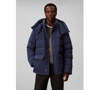 Steppjacke CALVIN KLEIN "MATTE DOWN PUFFER", Herren, Gr. L, blau (insignia blau), Web, Obermaterial: 100% Polyester. Futter: 100% Polyester. Füllung: 80% Daunen, 20% Federn. Kapuzenfutter: 100% Polyes