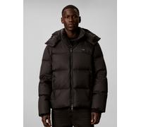 Steppjacke CALVIN KLEIN "NYLON DETACHABLE HOOD DOWN", Herren, Gr. XXL, schwarz, Web, Obermaterial: 100% Polyester. Futter: 100% Polyester. Füllung: 80% Daunen, 20% Federn. Kapuzenfutter: 100% Polyeste