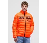 Steppjacke CAMP DAVID, Herren, Gr. 4XL, neon fire, Steppware, Material: 100% Polyester, Futter: 100% Polyester, Füllung: 100% Polyester, bedruckt, bestickt, regular fit normal, eingesetzt elastischer