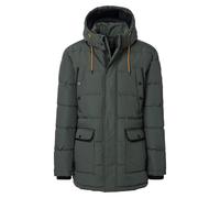 Steppjacke CASAMODA "CASAMODA Steppjacke mit Kapuze uni", Herren, Gr. 4XL, grün (türkisgrün), 100% Polyester, Jacken Steppjacke (26141209-4XL) türkisgrün