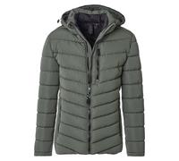 Steppjacke CASAMODA "CASAMODA Steppjacke mit Kapuze uni", Herren, Gr. 6XL, grün, 100% Polyester, Jacken Steppjacke (66484420-6XL) grün
